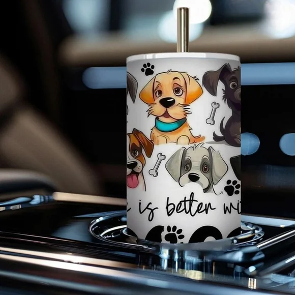 NEW SET Dog-Themed! Insulated LUNCH BAG & TUMBLER! - Picture 11 of 11